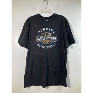 Mens Harley Davidson Short Sleeve Tee Shirt Black St Augustine Florida XL Cotton